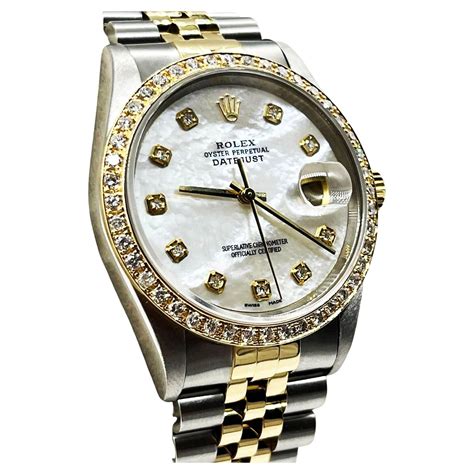 rolex herrenuhr 18k 1995|rolex 16233 diamond bezel.